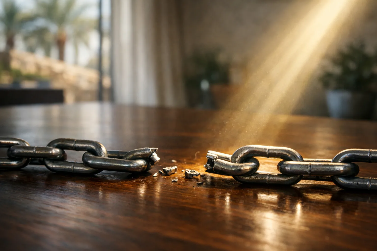 חוליות שרשרת שבורות - סמל שחרור מחובות